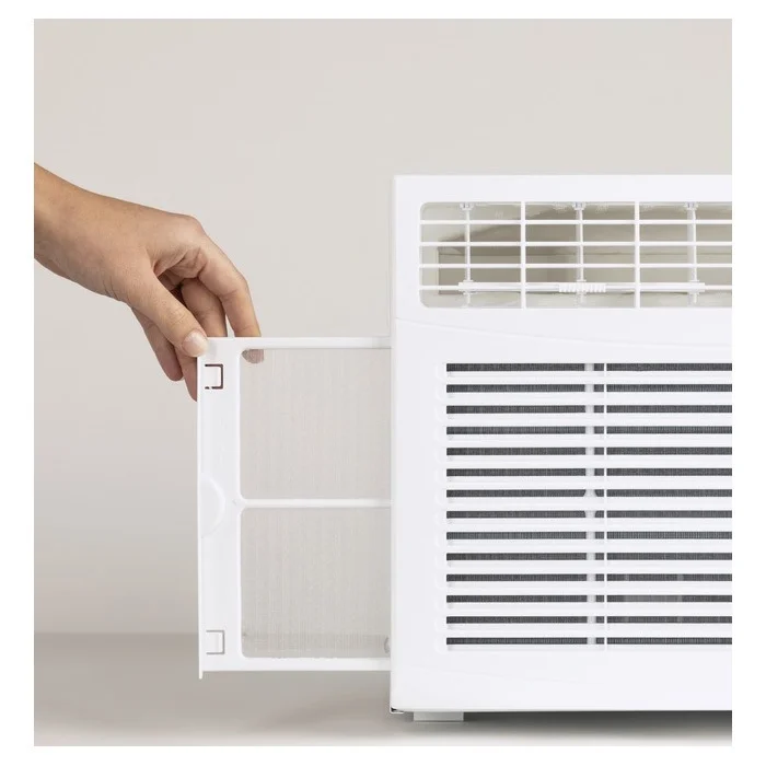 GE AHQ06LZ Window Air Conditioner with 6000 BTU Cooling Capacity, 3 Fan Speeds, 115 Volts, in White