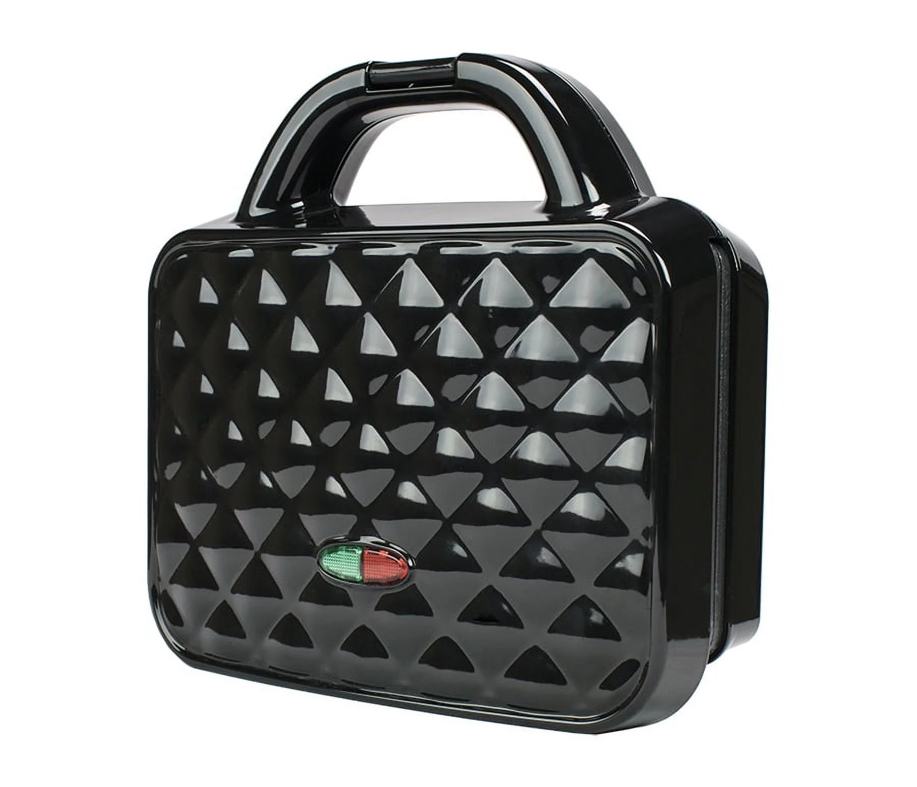 Brentwood TS-239BK Couture Purse Non-Stick Dual Waffle Maker Black 120V