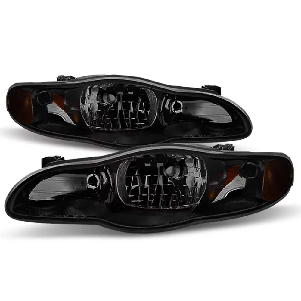 VIPMOTOZ OE-Style Smoke Lens Headlight Headlamp Assembly For 2000-2005 Chevy Monte Carlo