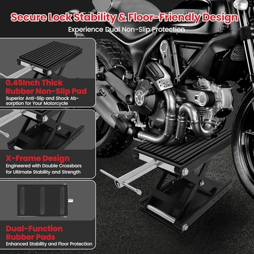 1300 LBS Motorcycle Jack, Thickened 0.48