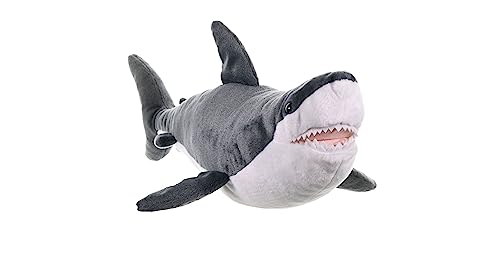 Wild Republic Great White Shark Plush Stuffed Animal Toy, Gifts for Kids, Cuddlekins 20 Inches