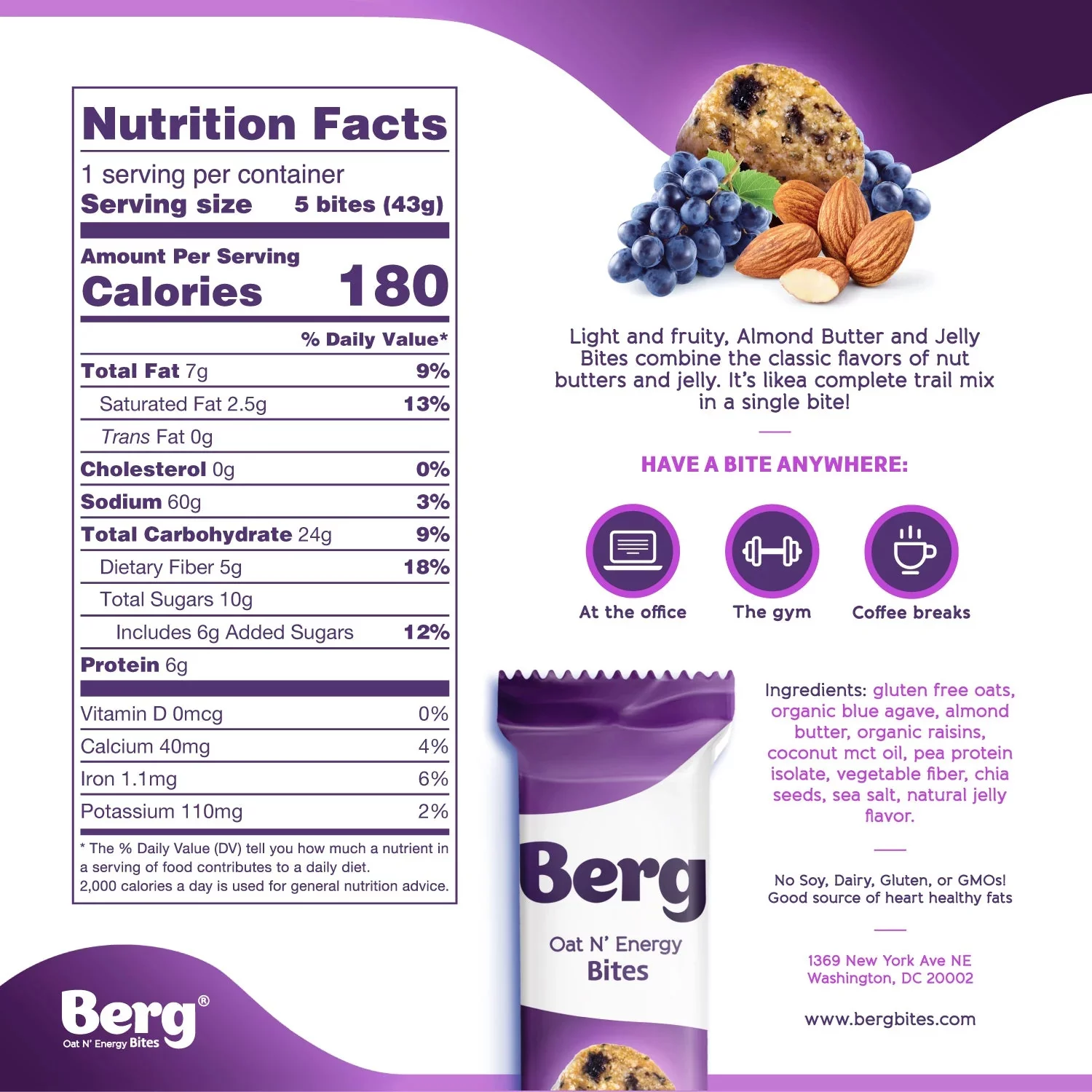Berg Bites - Plant Protein Crunch - Box of 8
