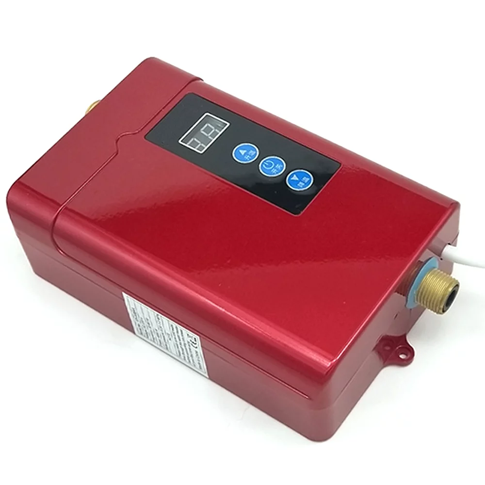 Miumaeov Electric Tankless Water Heater Instant Water Heater on Demand Smart Electric Tankless Hot Water Heater 3KW