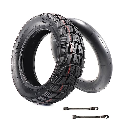 80/65-6 scooter tire off Road，10in Tires Inner Tubes Replacement Thickened Pneumatic Tyres 255x80 10x3.0 Compatible with Electric Scooter Nanrobot D4/D6+ 2.0