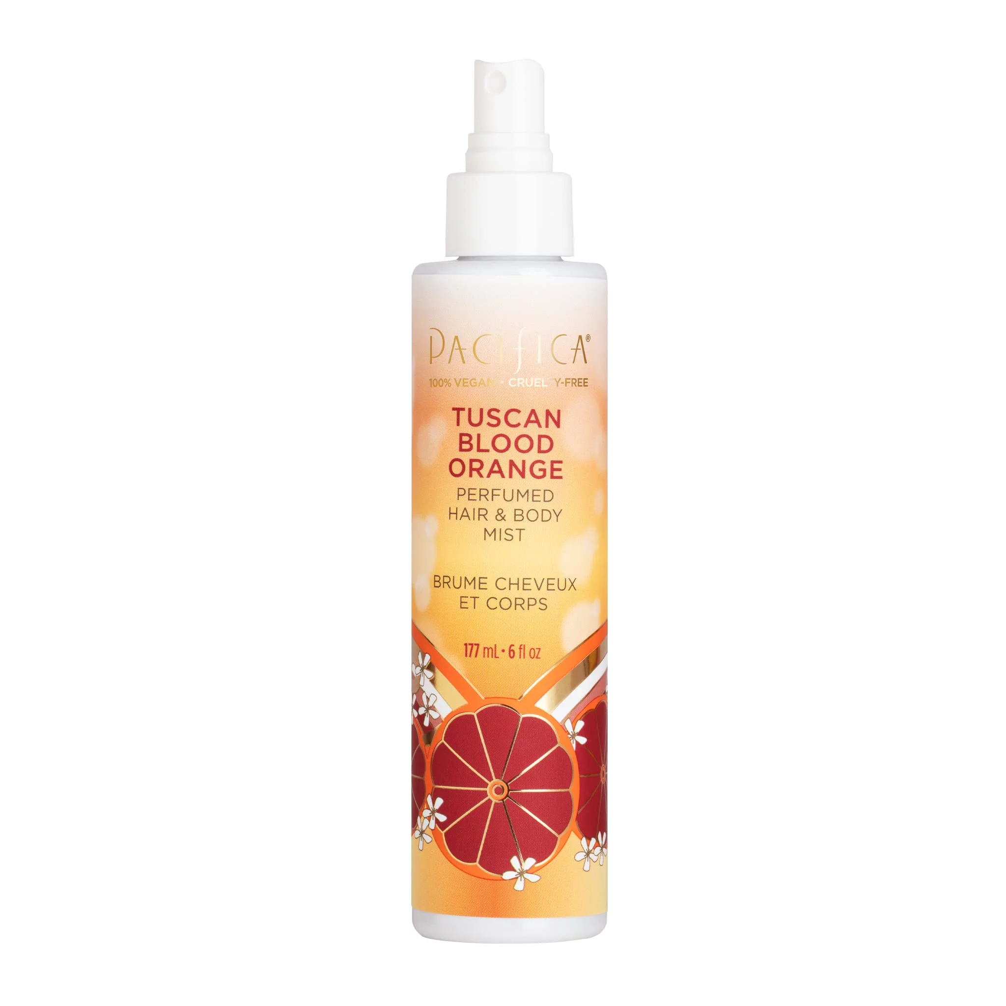 Pacifica Beauty Perfumed Hair & Body Mist - Indulge in the Irresistible Aroma of Tuscan Blood Orange - 6 Fl Oz (1 Count)