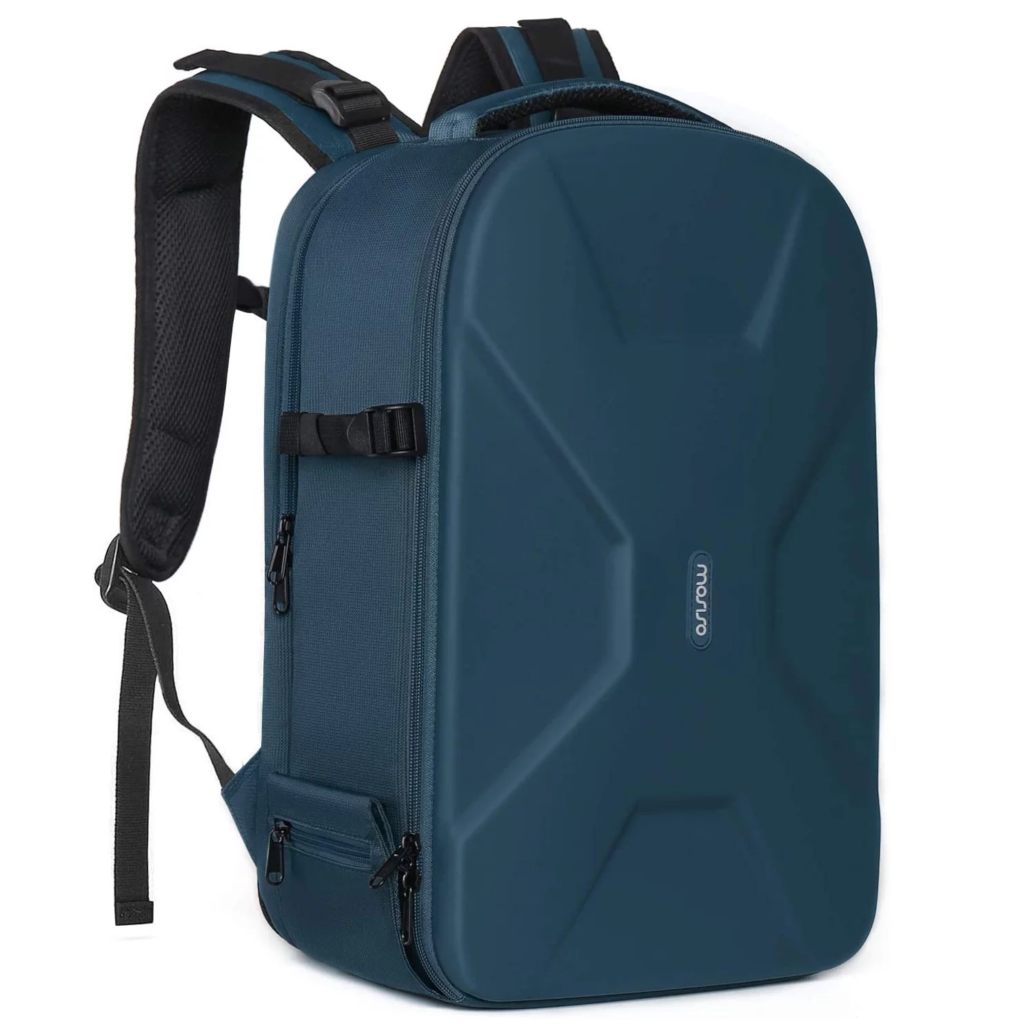 Mosiso Camera Backpack for Canon/Nikon/Sony/DJI Mavic Drone, DSLR/SLR/Mirrorless Photography Camera Bag Waterproof Hardshell Protective Case with Tripod Holder&Laptop Compartment, Deep Teal