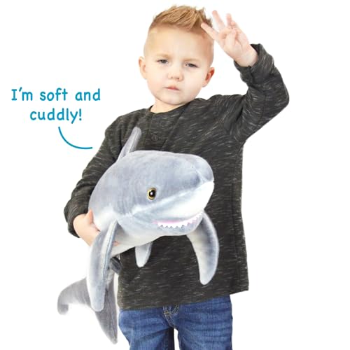 Sammy The Shark - 34 Inch Long Great White Stuffed Animal Plush