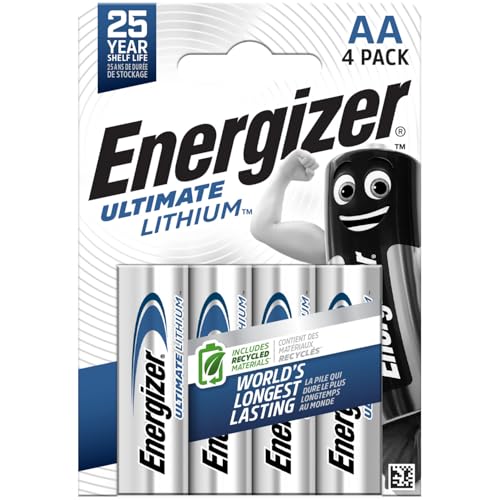 Energizer Ultimate Lithium AA Size Batteries - 20 Pack (5-4packs)