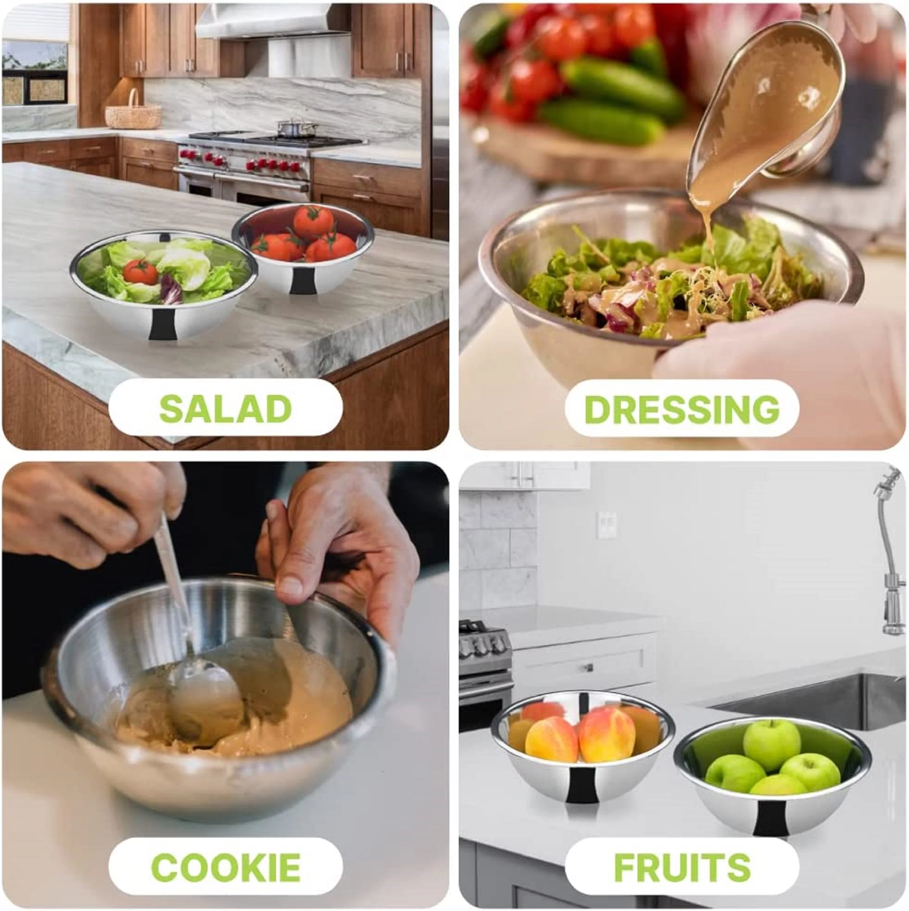 Truecraftware – 1 Heavy Duty Stainless Steel Mixing Bowl - 13 Quarts