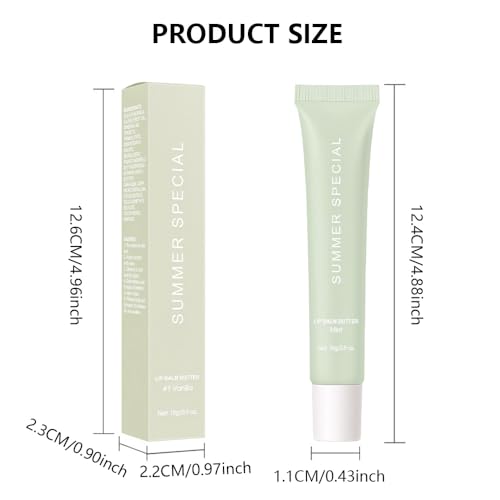 4 PCS Summer Special Lip Butter Balm – Ultra-Hydrating Lip Care with Shea Butter & Olive Oil, Soothes Dry Lips with Natural Tint & Gloss Effect, Lip Plumper Moisture & Light Lip Stain Finish