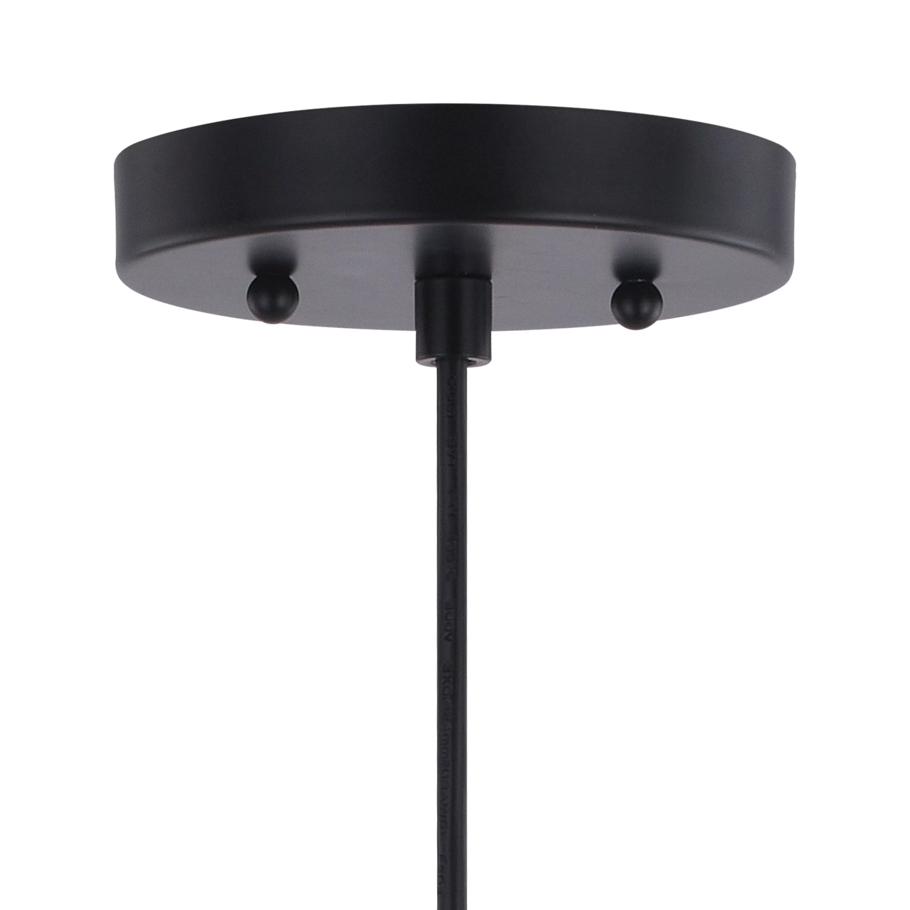 Vaxcel Milano Bronze Mini Pendant Ceiling Light Black and White Glass