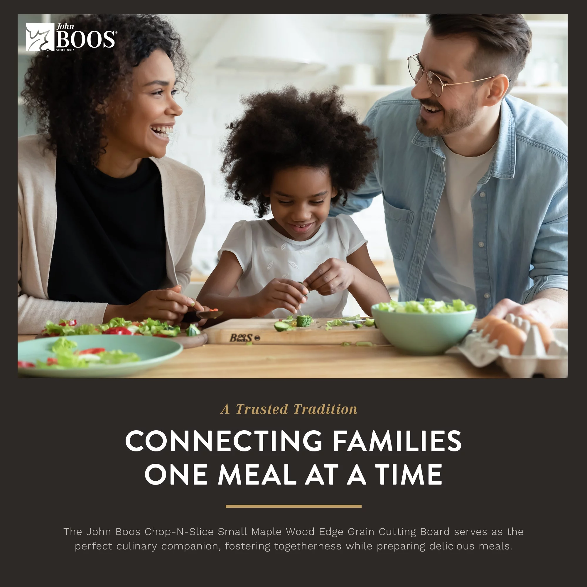 John Boos Large Chop N Slice Maple Wood Cutting Board, 20