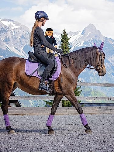 American Fashion World Riding Outfit for 18-Inch Dolls | Helmet and Boots Included | Premium Quality & Trendy Design | Dolls Clothes | Outfit Fashions for Dolls for Popular Brands