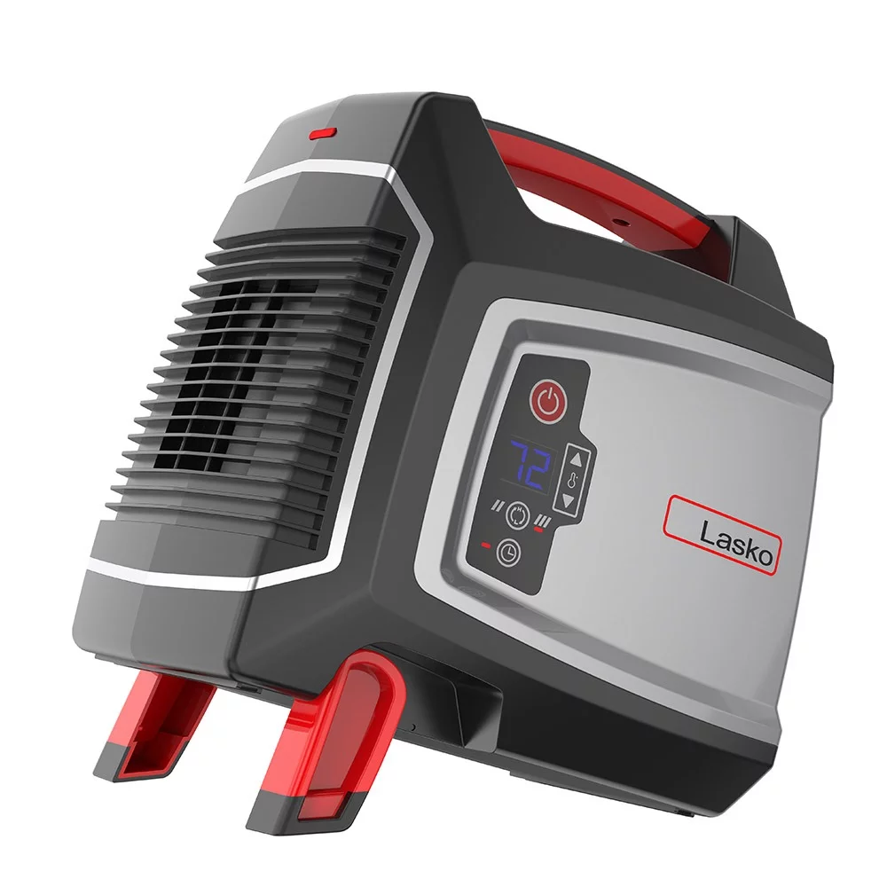 Lasko CU12510 Elite Collection Ceramic Utility Heater - Black/Gray/Red