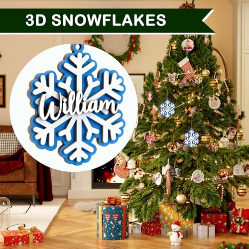 DPDP Personalized Christmas Ornaments 2025-3D Wooden Personalized Dog Christmas Ornament with Name,The Finest Gift, for My Beloved Dog