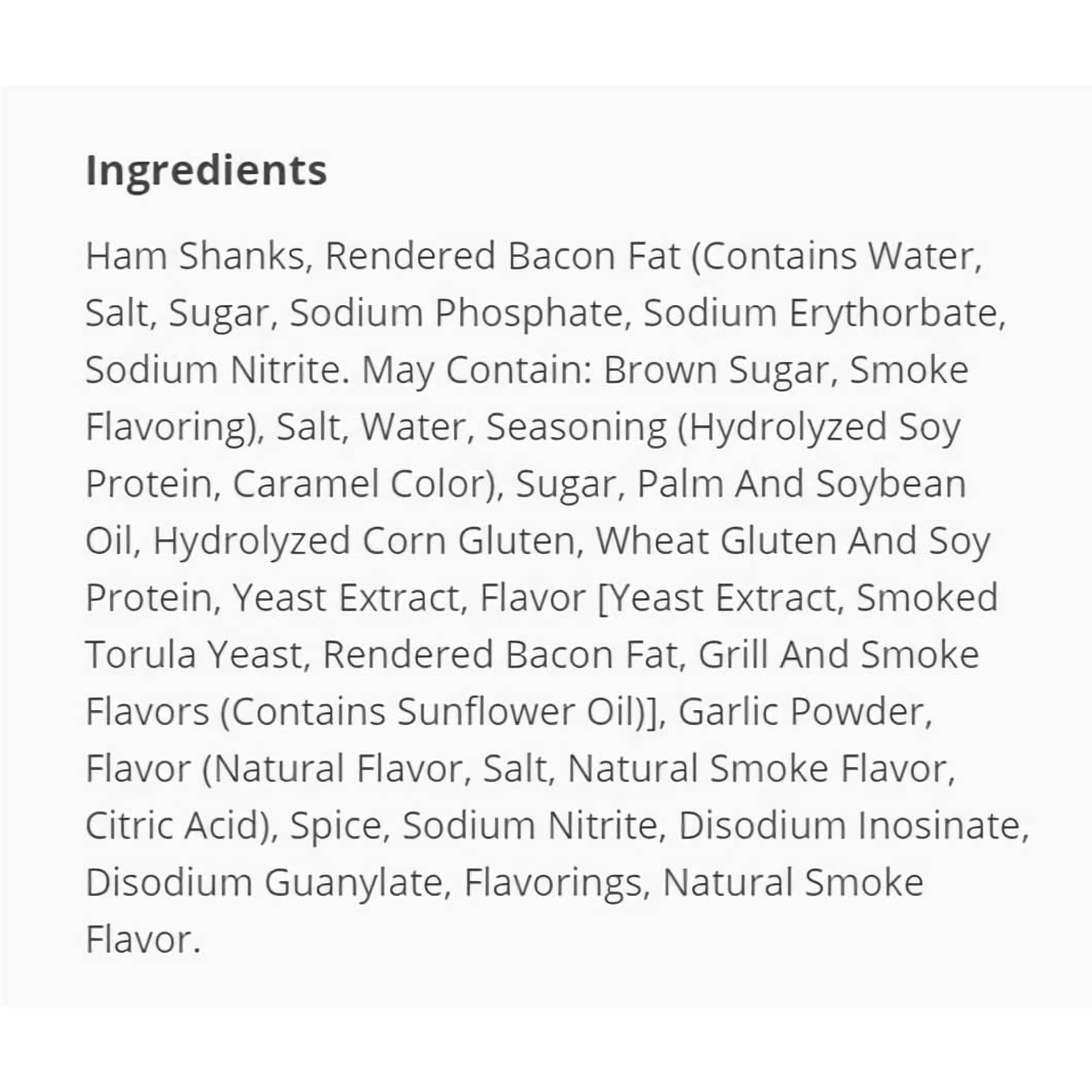 Vanee Signature Ham Shanks With Bacon Fat Value Pack by Tribeca Curations | 48 Ounce Can | Pack of 2