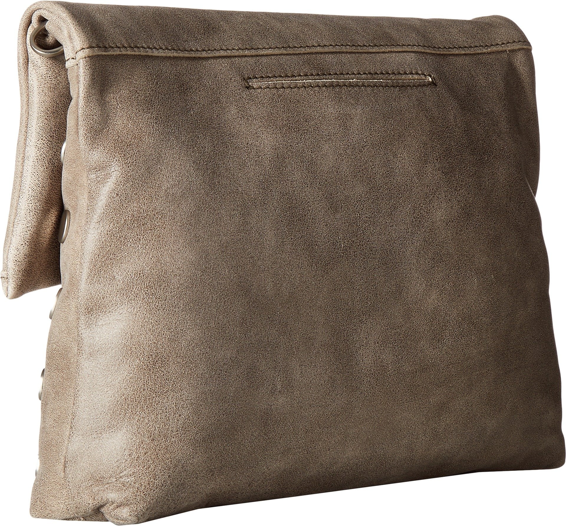 Hammitt Vip Medium Pewter Strap Leather Bag Purse Metallic GOLD Handba