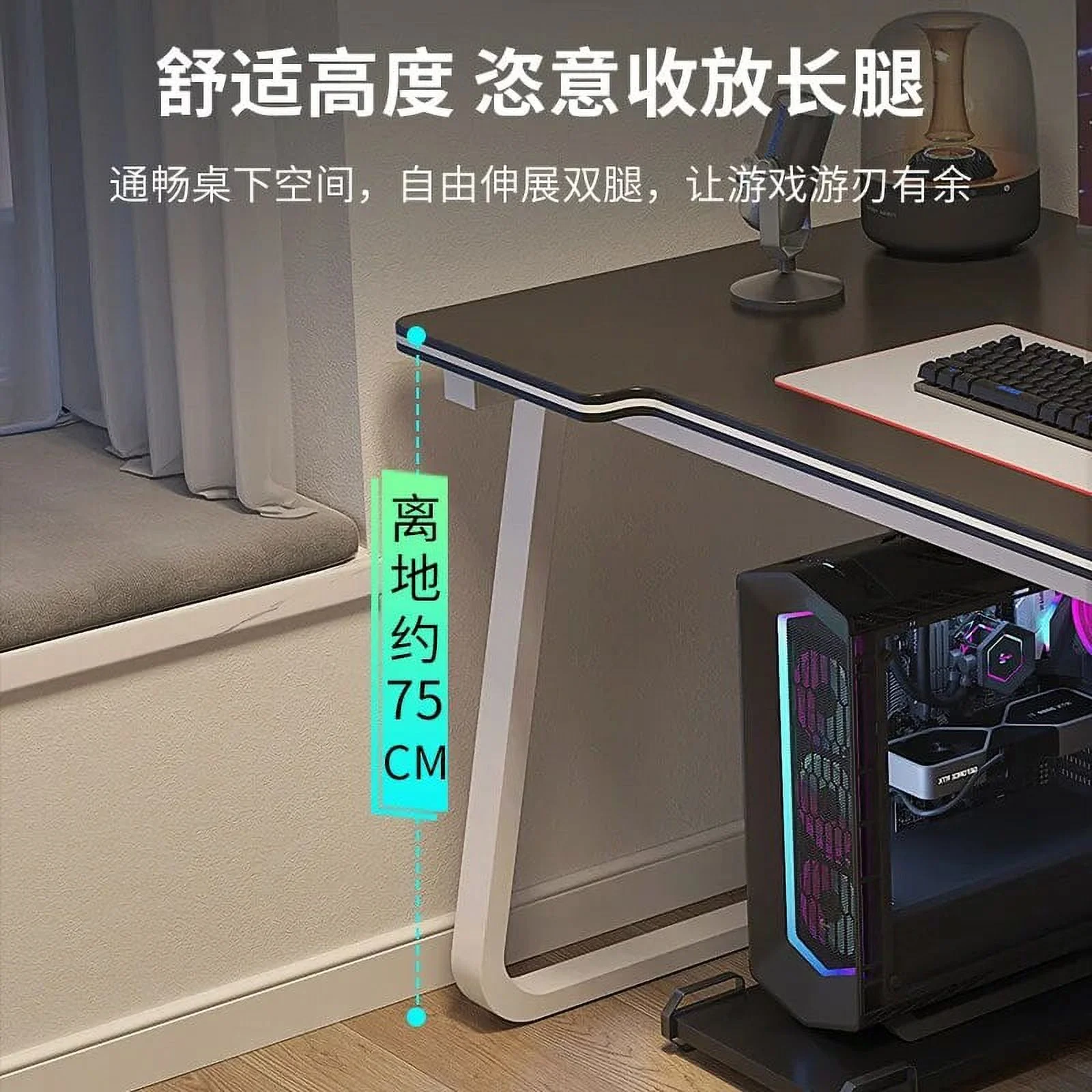 Aoliviya Official Computer Desk Desktop Home Game Tables Bedroom Single Simple Office Table Simple Modern Learning Writing Desk