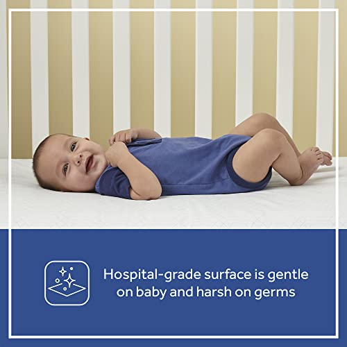 Sealy Baby Firm Rest Antibacterial Breathable Crib Mattress, Made in USA, GREENGUARD Gold Certified, 204 Steel Coils, 2 Stage, Toddler Bed Fit, Waterproof, Non Toxic, Safety & Quality Tested, 52x28