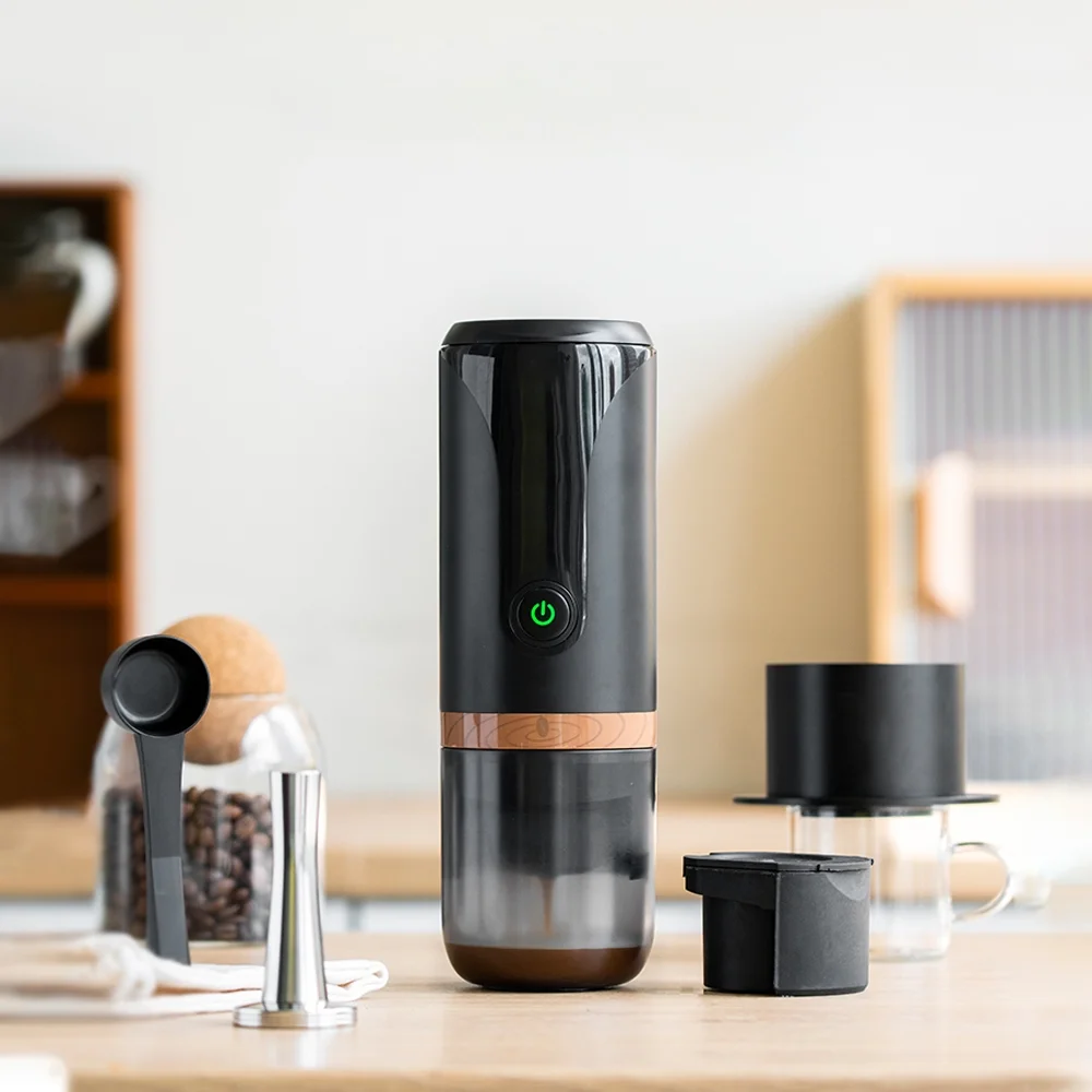 Dcenta Portable Espresso Machine with 9 Bar Pressure | Coffee Maker for Travel Camping Hiking