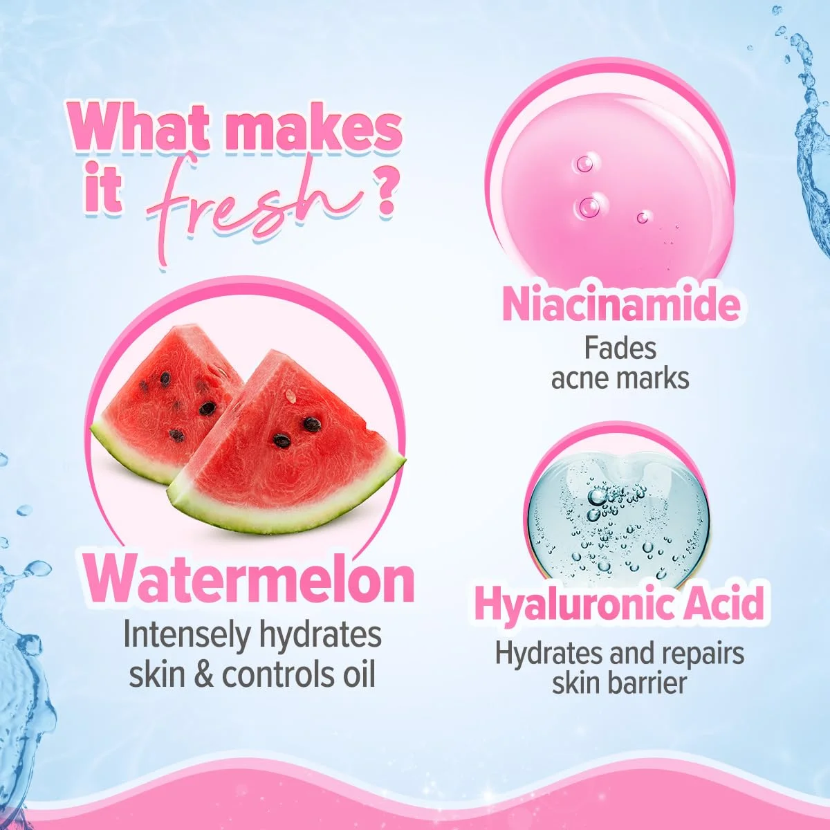Aqualogica Radiance+ Lush Strobe Cream with Watermelon & Niacinamide - 30g