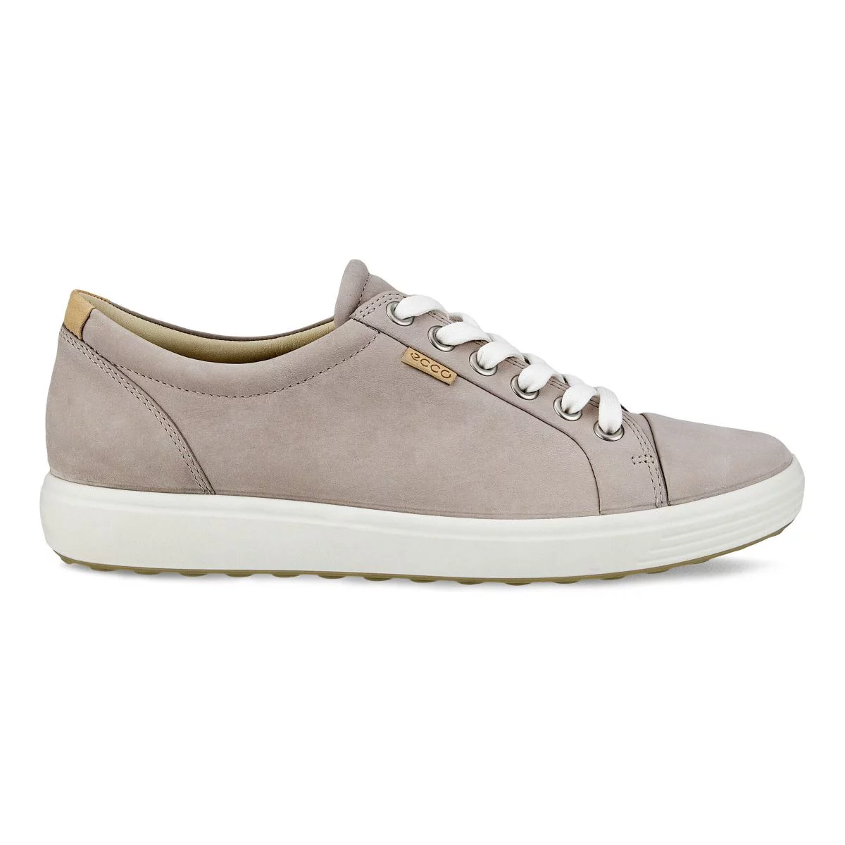 ECCO Women's Soft 7 Sneaker Grey Rose Nubuck - 430003-02386