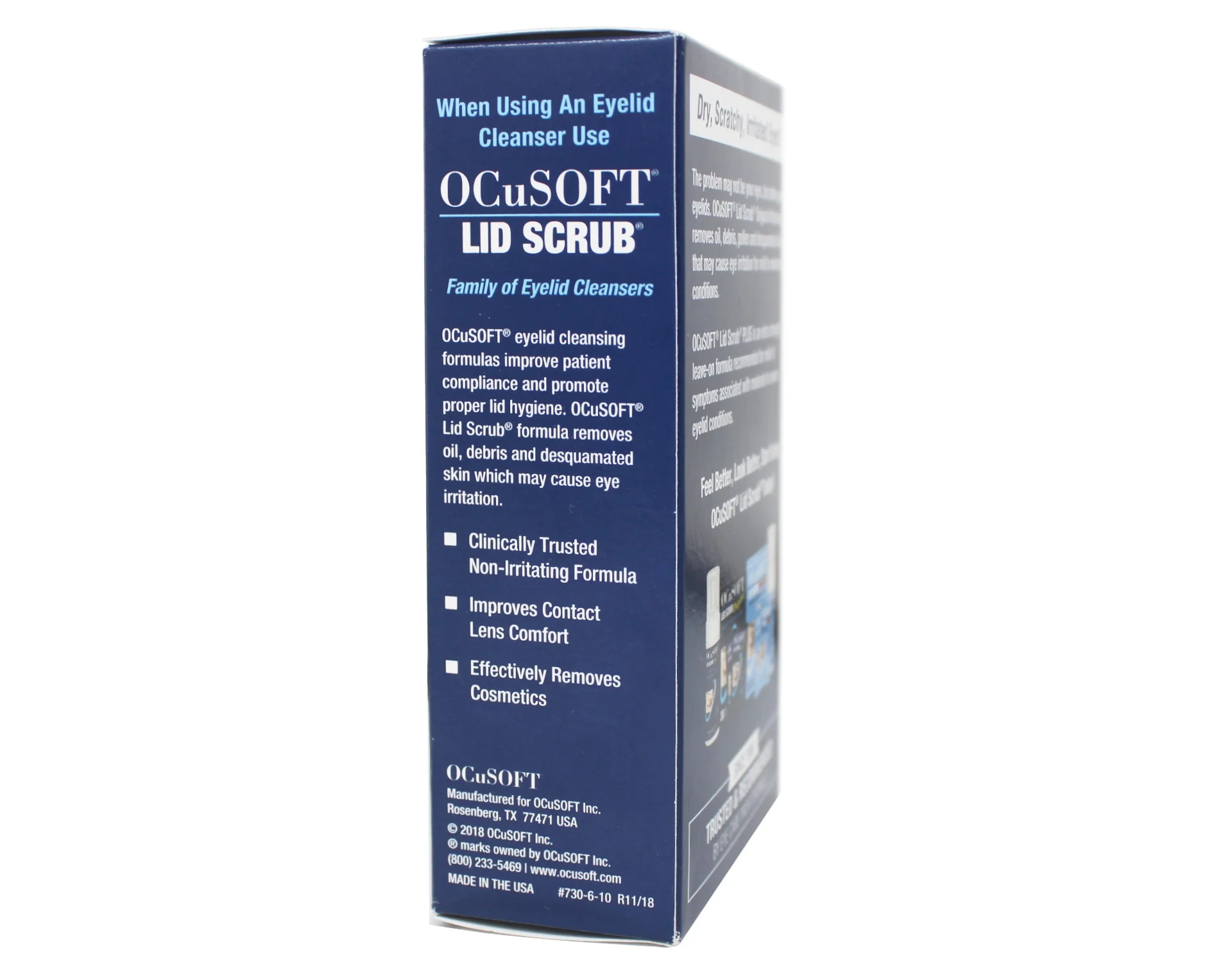 Ocusoft Eye Lid Virtually Line Free Cleansing Pads, 100 Ea, 6 Pack