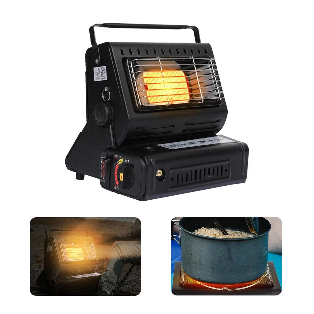 JLLOM Multipurpose Portable GAS Butane Heater Stove Warming Cooker Burner for Camping