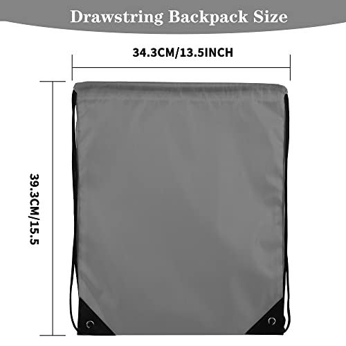 42 Pcs Drawstring Backpack Bags Sack Pack Cinch Tote Sport Storage Polyester Bag for Gym Traveling（20 Colors）