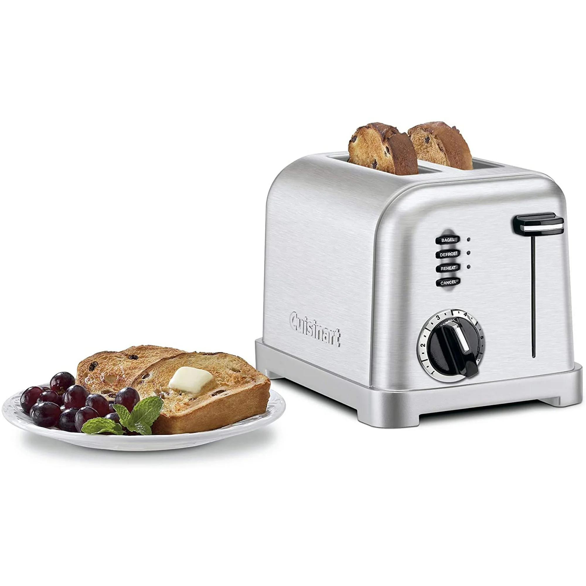 Cuisinart CPT-160P1 Metal Classic 2-Slice Toaster, Brushed Stainless