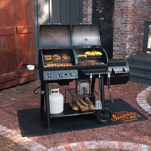 Oklahoma Joe's Canyon Combo Charcoal and Gas Smoker & Grill, Black - 24203004