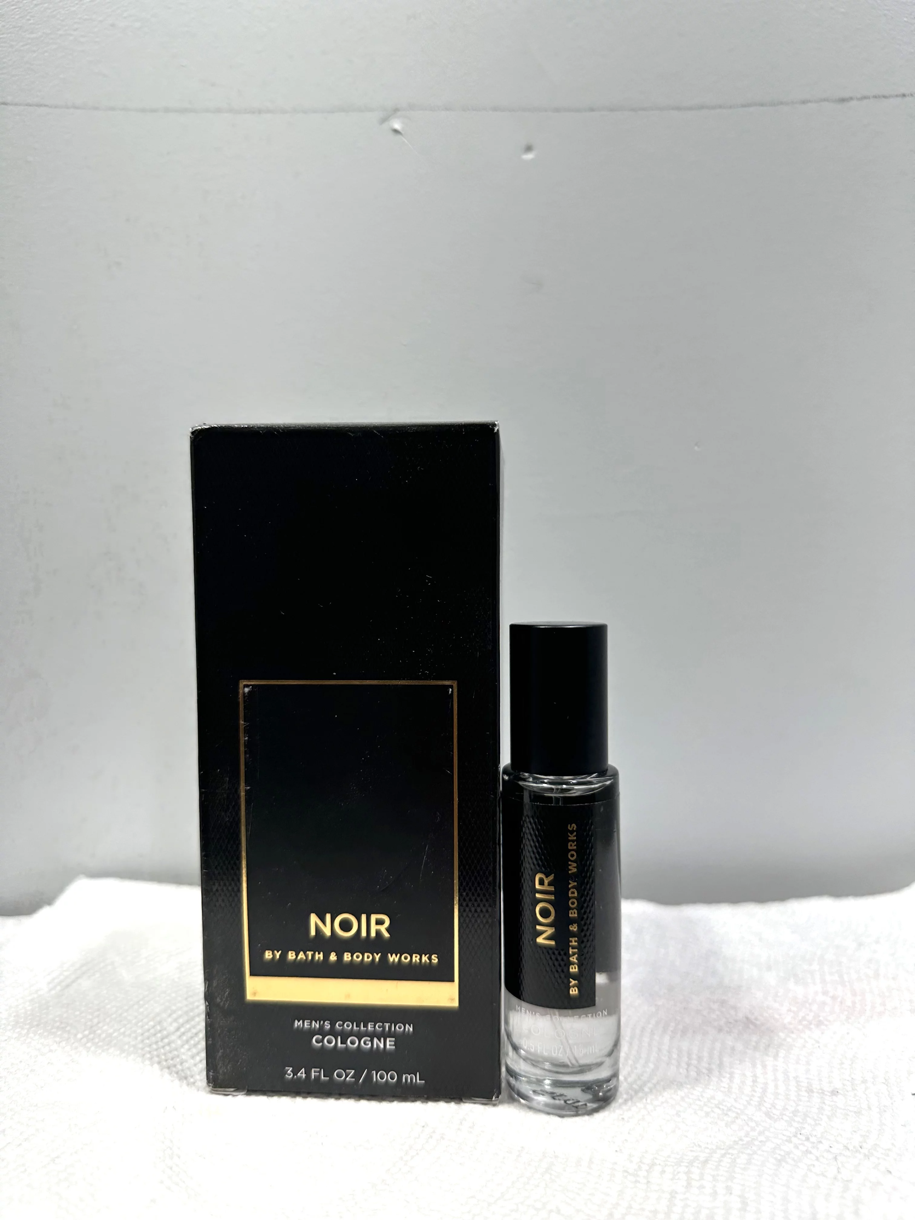 Bath & Body Works Noir Cologne Men's Collection 2 Piece Bundle 3.4 fl. oz. and Travel Size 0.5 fl oz