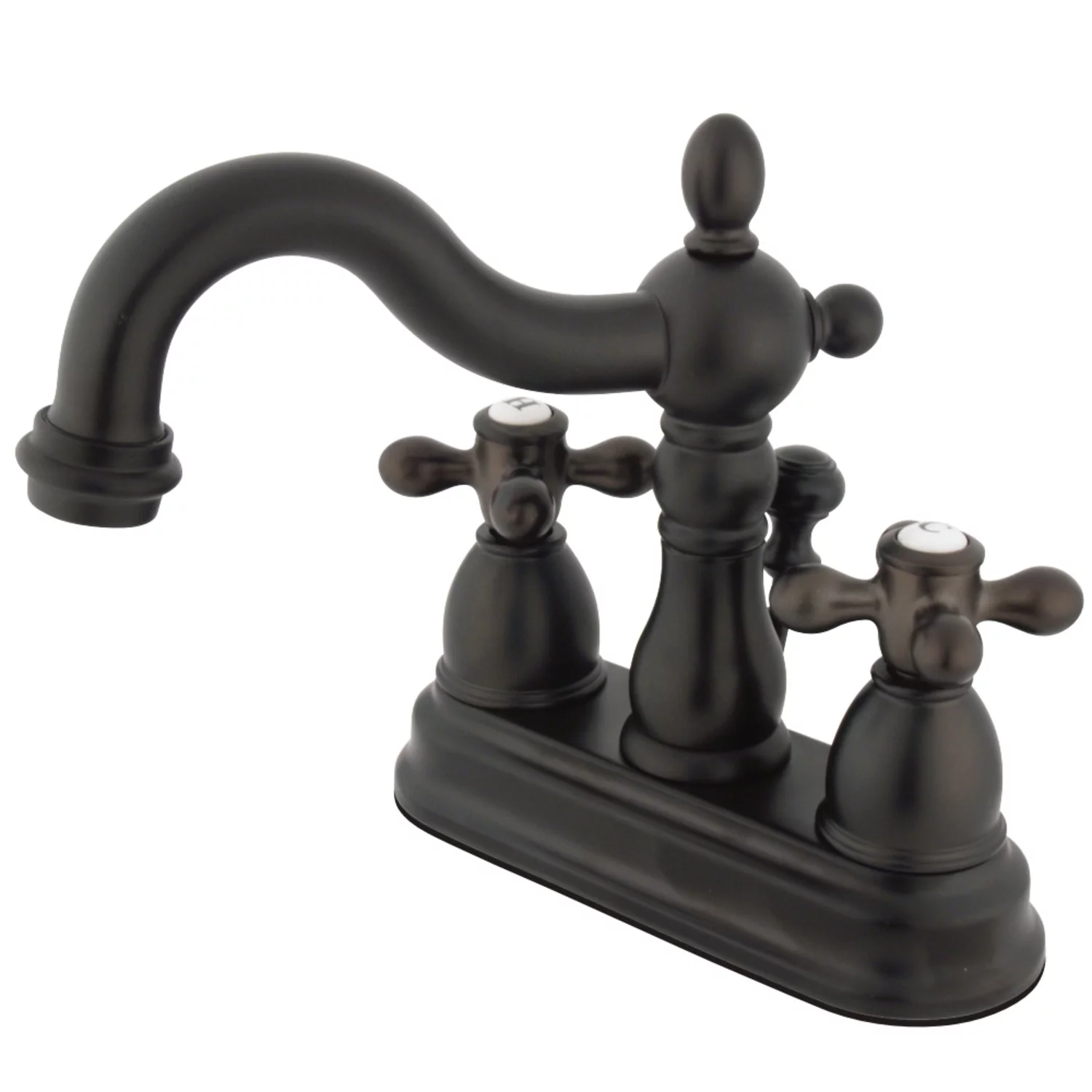 Kingston Brass KS1605AX 4 in. Centerset Bathroom Faucet, Oil Rubbed Bronze