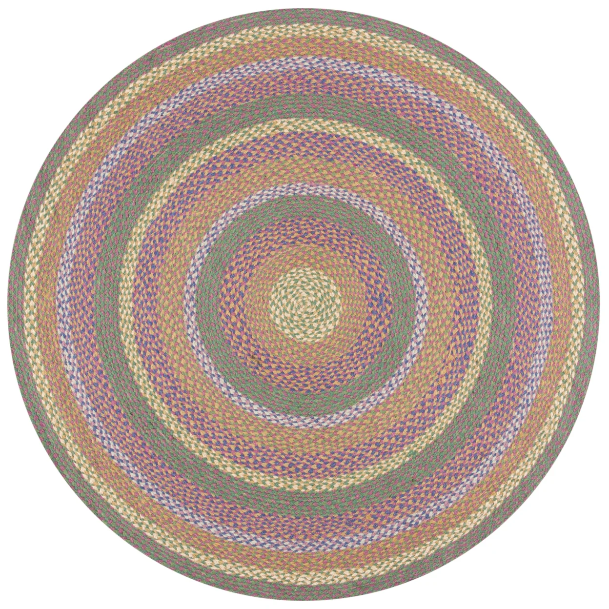 SAFAVIEH Cape Cod CAP241Y Handwoven Green / Pink Rug