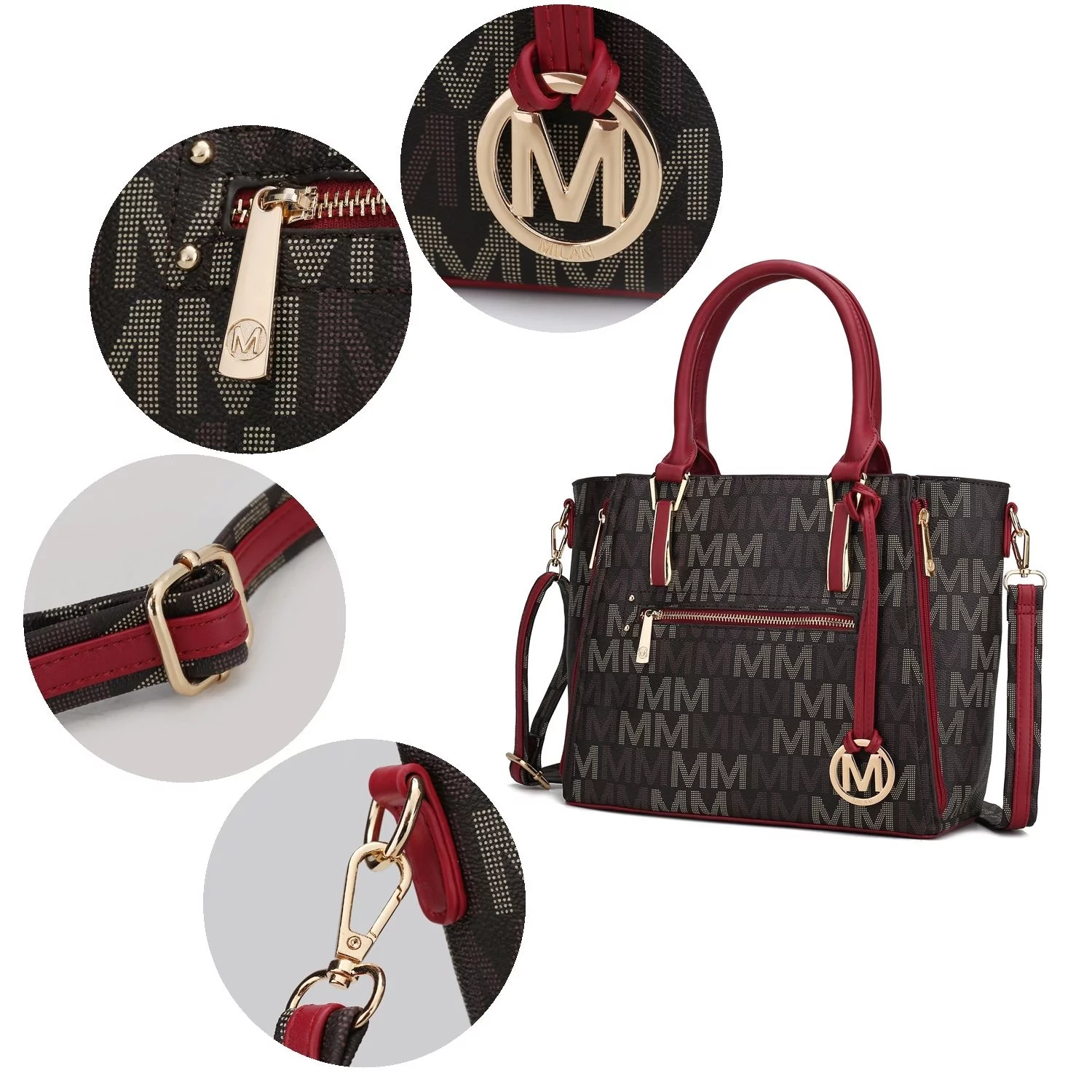 MKF Collection  Siena M Signature Handbag by Mia K.