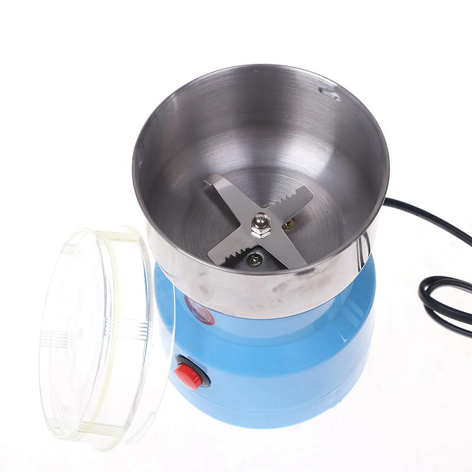 JETTINGBUY 1Pairs Blue Electric Food Chopper Processor Mixer Pepper Garlic Seasoning Coffee Grinder