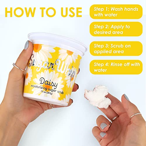 Primal Elements Sugar Scrub, Exfoliating Sugar Whip, Face and Body Cleanser, Moisturizer, Gingerbread, 10 oz Package