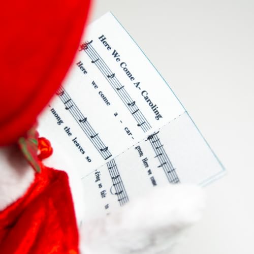 Cuddle Barn - Carolin' Mother Goose | Animated Musical Singing Christmas Caroling Soft Plush Toy, 14 inches