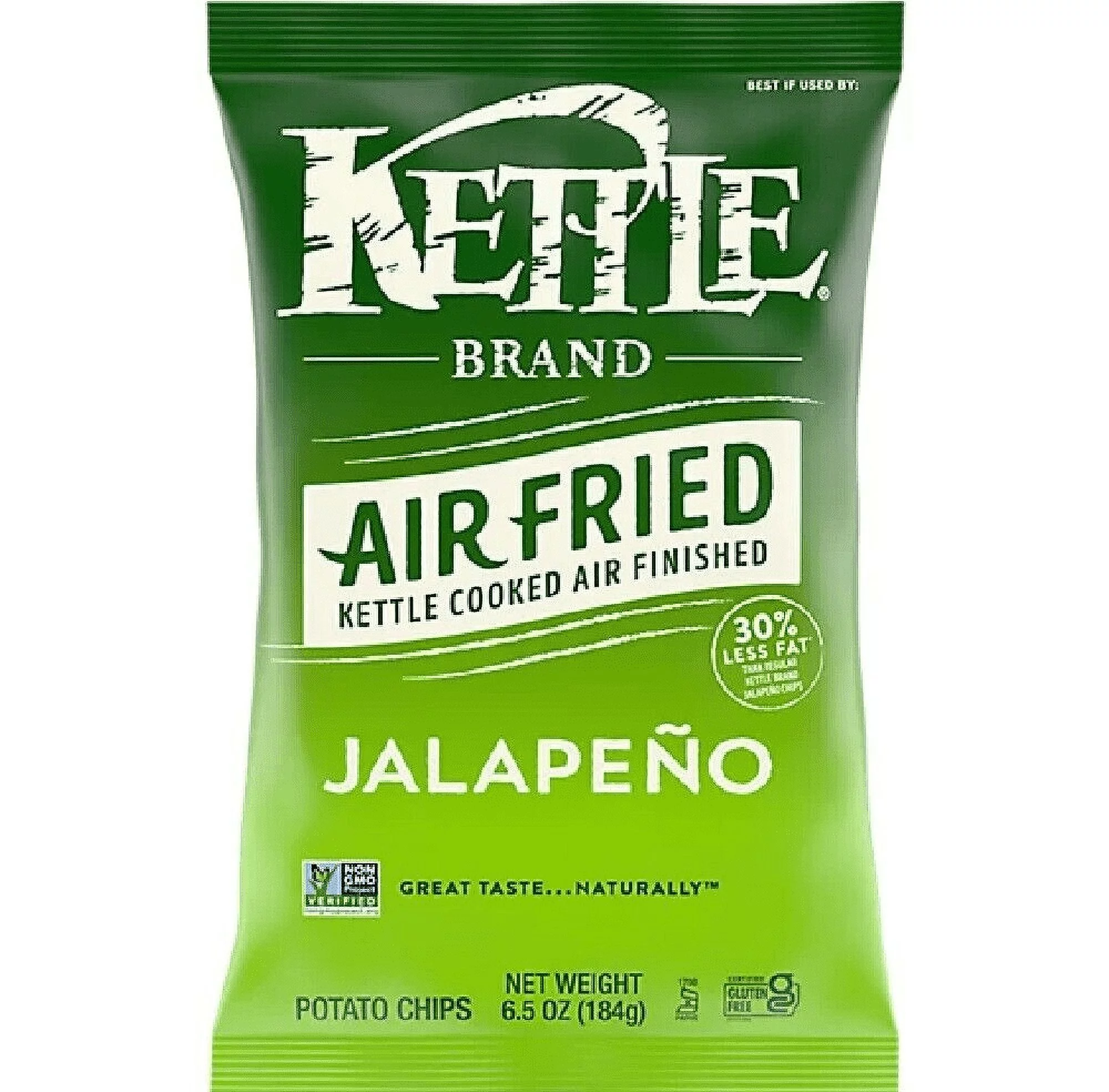 Kettle Brand Air Fried Jalapeno Kettle Chips, 3-Pack 6.5 oz. Bags