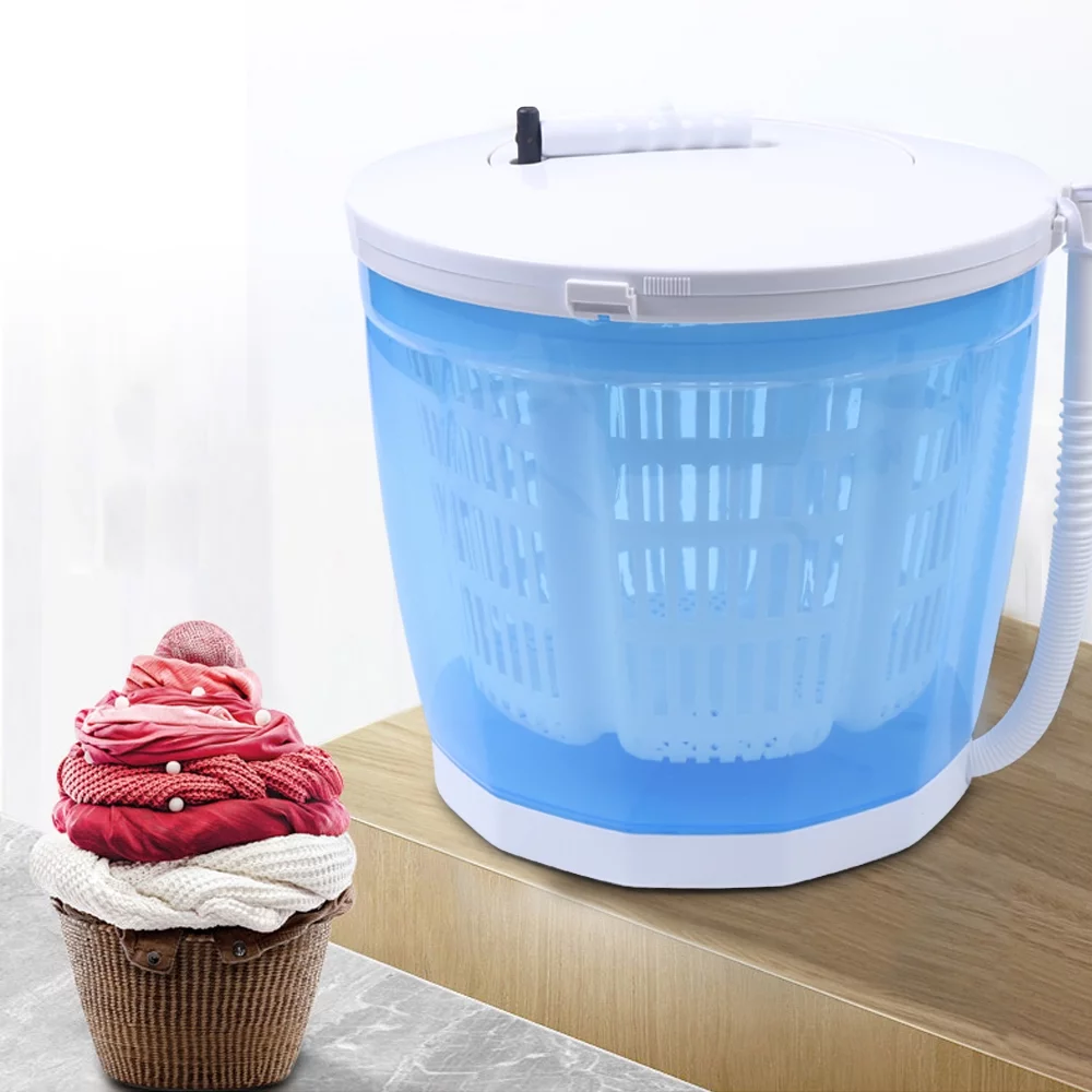 Oukaning Portable Compact Portable Handle Dryer Mini Machine & Spin Dryer
