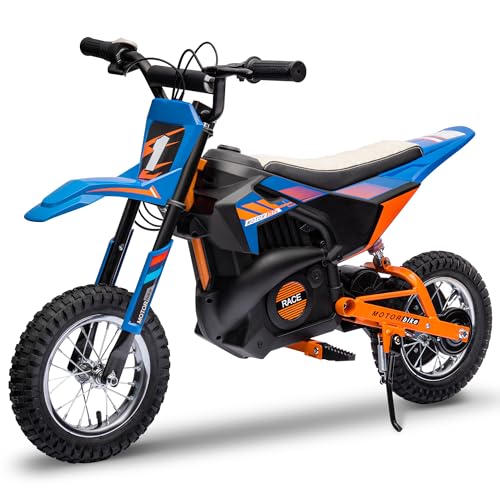 ENYOPRO 24V Electric Dirt Bike for Kids, 250W Kids Electric Motorcycle w/12.6