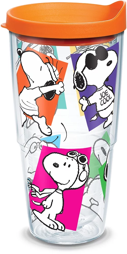 Tervis Peanuts Multi-Snoopy Made in USA Double Walled  Insulated Tumbler Travel Cup Keeps Drinks Cold & Hot, 24oz, Classic