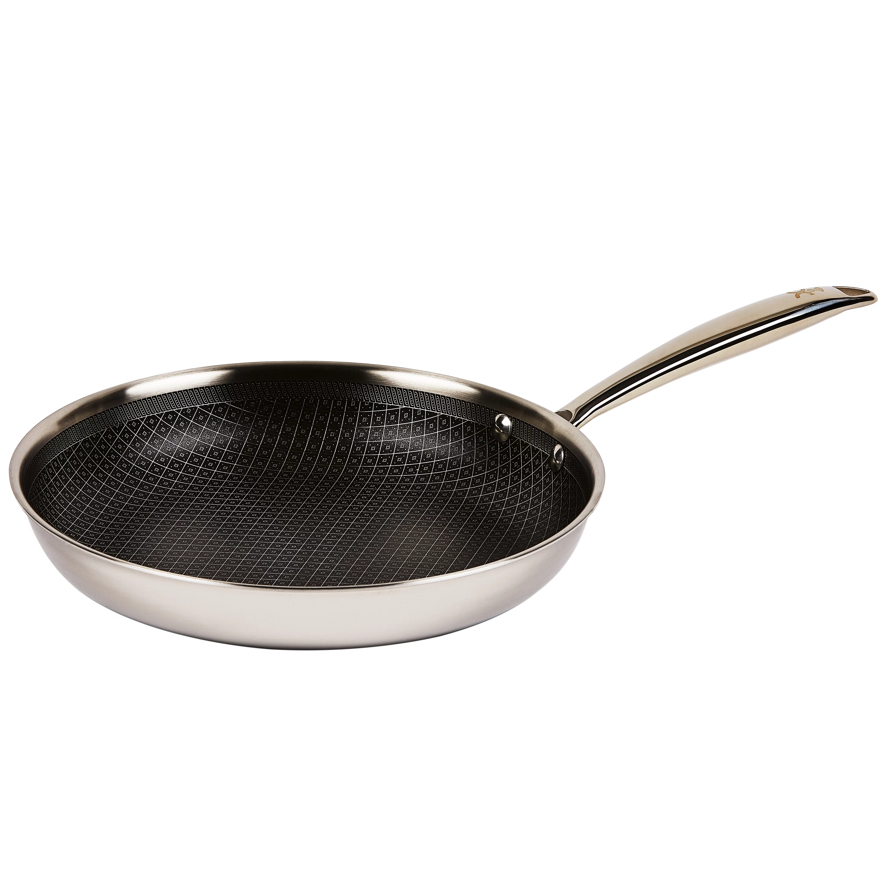 Copper Chef Titan Tri-Ply Stainless Steel, 11 inch Round Fry Pan, Stainless Steel, Dishwasher Safe