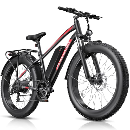 Electric Bike for Adults, 1000W Peak Ebike, 25MPH 60Miles Electric Mountain Bike, 26
