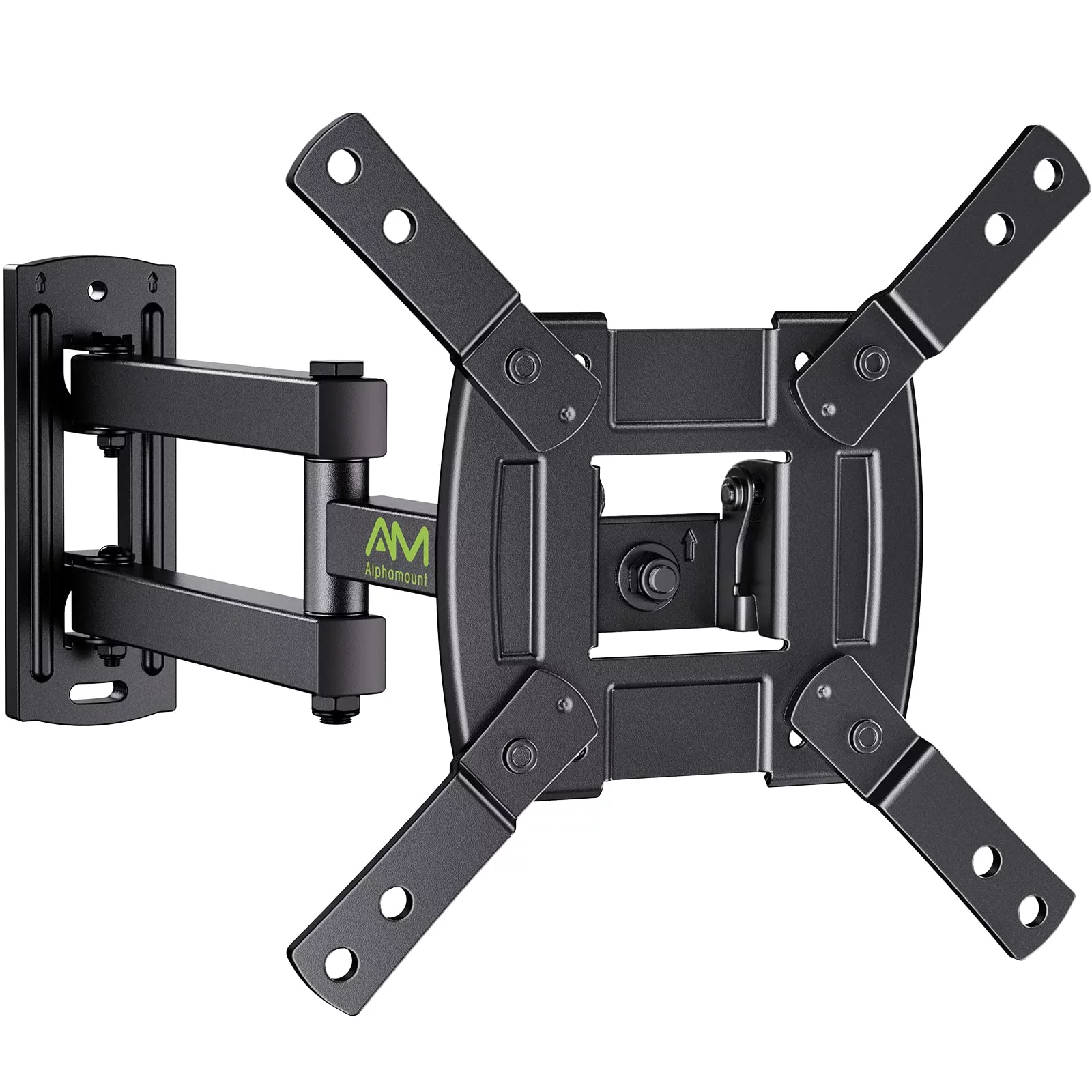 Full Motion TV Wall Mount for 13-39 inch LED LCD OLED TVs with 360° Rotation Articulating Swivel Extension Arms and Tilt, 200x200mm
