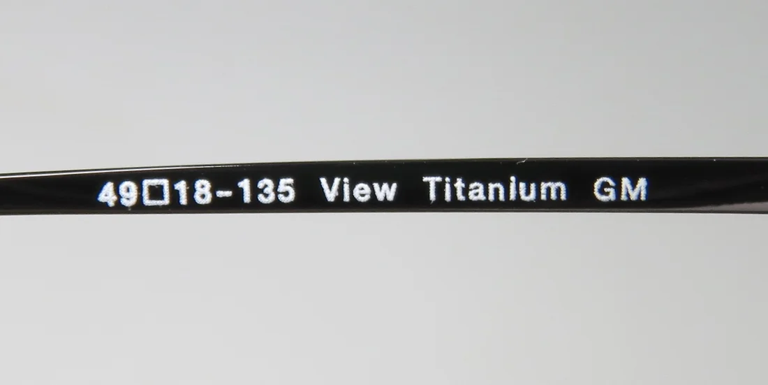 NEW VERA WANG LUXE VIEW WOMENS/LADIES DESIGNER HALF-RIM TITANIUM GUNMETAL INEXPENSIVE TITANIUM ELEGANT SALE FRAME DEMO LENSES 49-18-135 EYEGLASSES/SPECTACLES