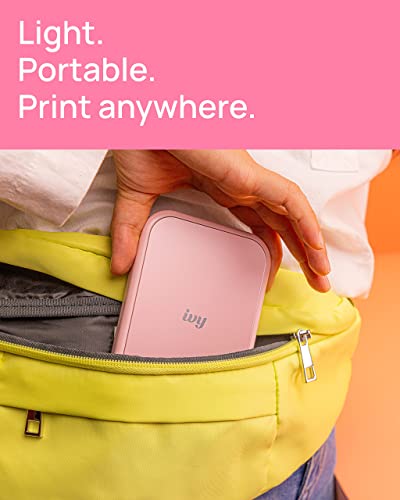 Canon Ivy 2 Mini Photo Printer, Print from Compatible iOS & Android Devices, Sticky-Back Prints, Pure White