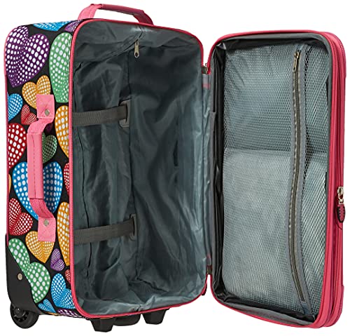 Rockland Fashion Expandable Softside Upright Luggage Set, Charcoal, 2-Piece (14/19)