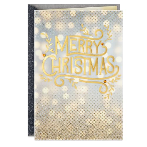 Hallmark Boxed Holiday Cards, Red and Gold Snowflake (40 Cards with Envelopes)