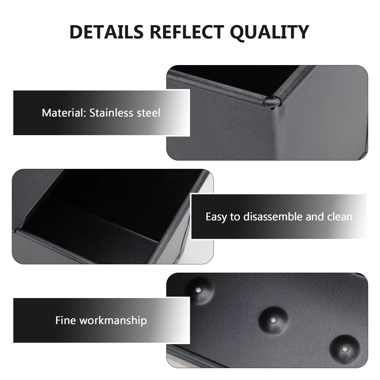 Frcolor Pan Bread Loaf Baking Toast Moldtin Cover Bakeware Non Molds Stick Steel Lid Pullman Mould Metal Tray Making Pans